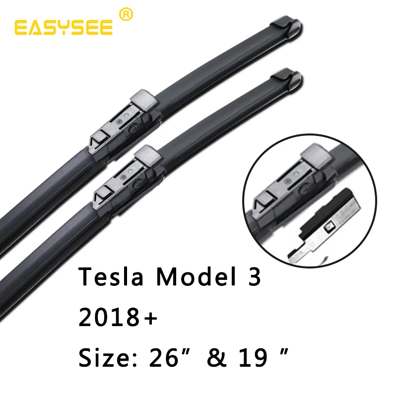 PNSL Car Windscreen windshield Wiper Blades for Tesla Model 3 Fit Push