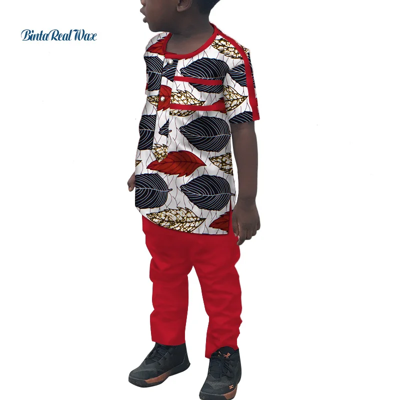 В африканском стиле для мальчиков топы и штаны, комплекты размера плюс, бразильское, богатая в африканском стиле, с рисунком, из кусков, рубашка и штаны, костюмы, детская Костюмы WYT258 - Цвет: 8