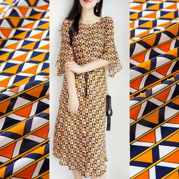 

100% mulberry silk crepe de chine fabric cloth 140 cm wide printed anti-wrinkle pajamas shirt dress fabric alibaba express