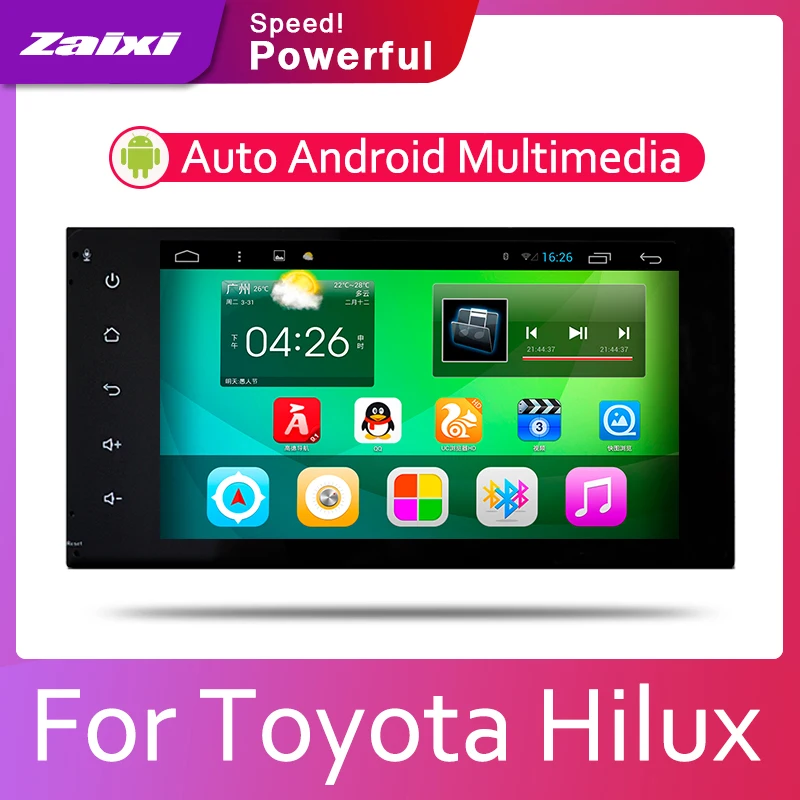 ZaiXi 7 HD 1080P IPS LCD Screen Android 8 Core For Toyota Hilux 2004~2015 Car Radio BT 3G4G WIFI AUX USB GPS Navi Multimedia | Автомобили