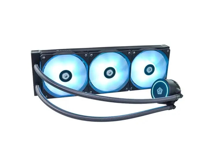 ID-COOLING AURAFLOW X 120 RGB светильник интегрированный с водяным охлаждением cpu heatsink 12V синхронная многоплатформенная пряжка