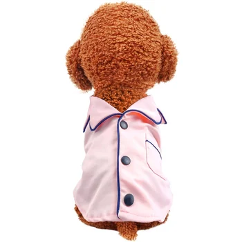 

Soft Pet Pajamas For Small Medium Dogs Fashion Solid Color Dog Pajama Comfortable Durable Puppy Cat Clothes Pets Clothing 2020