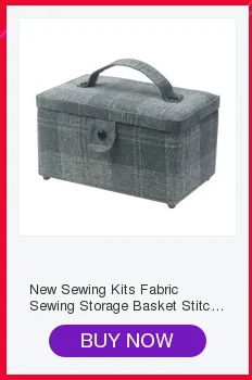 New Handmade Sewing Basket with Sewing Kit Accessories Fabric Crafts Sewing Tools Storage Box Christmas Box gift