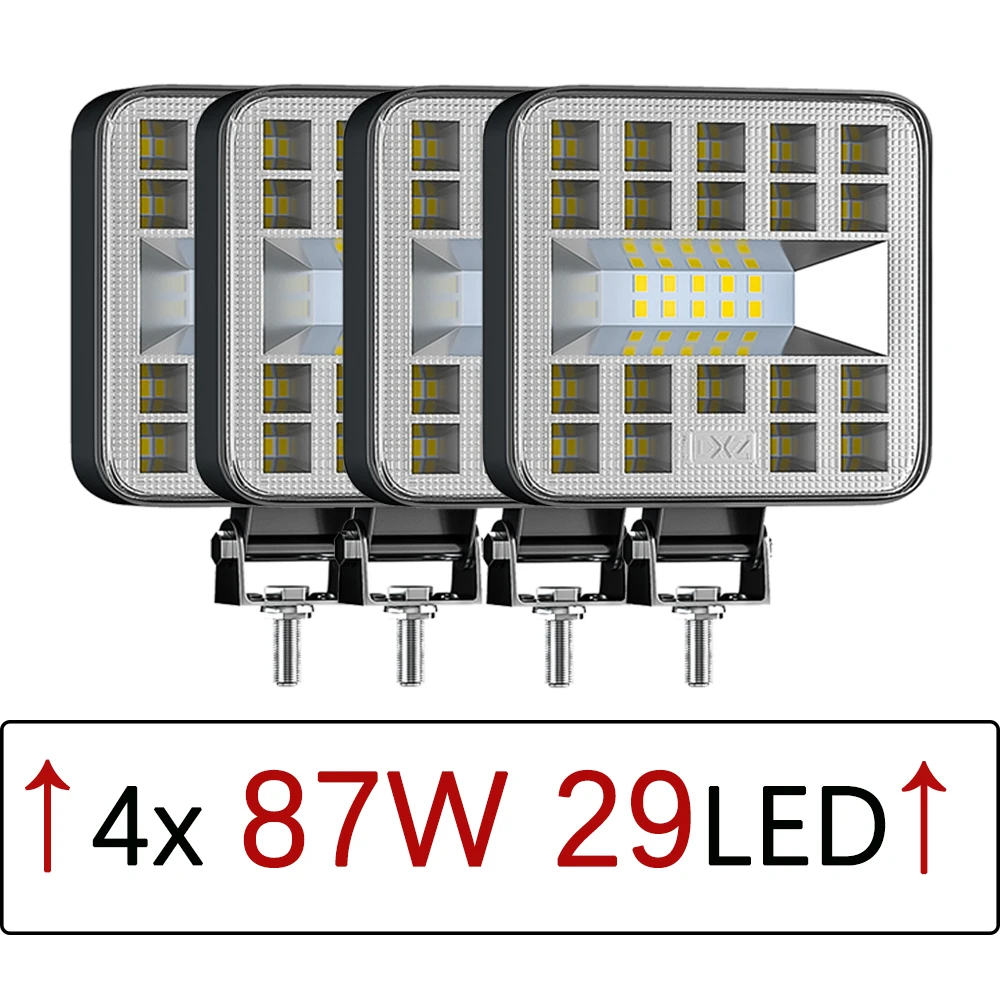 Samochodowe światła robocze LED Offroad Worklight zmodyfikowane reflektory Offroad inżynieria reflektory ATV UTV ciężarówka montaż lampy Auto towarów