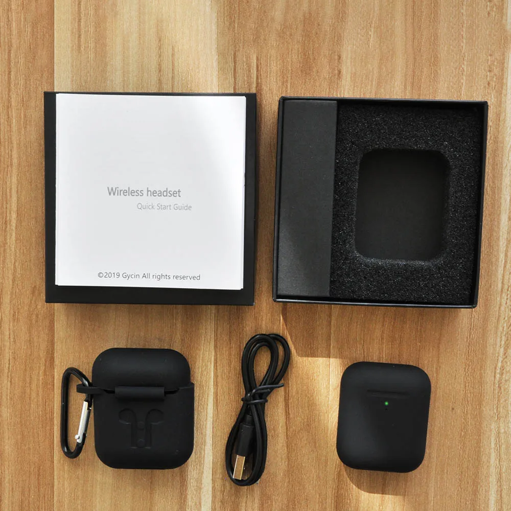 Black-Bcover Новые оригинальные i90000 Pro TWS 1:1 Aire 2 1536u Bluetooth наушники беспроводные наушники gps спортивные гарнитуры PK i500 i9000 elari - Цвет: Black-Bcover