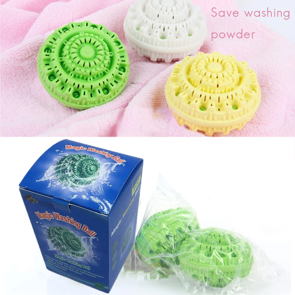 2 шт шарик для чистки белья без моющего средства для стирки одежды стиральный шарик для мытья физический шарик для обеззараживания