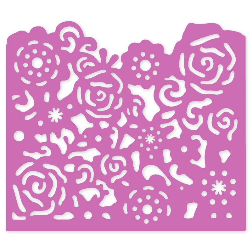 124*108mm Flower Embossing Metal Cutting Dies Stencil for DIY Scrapbooking Embossing Paper Cards Decorative Crafts Die Cuts