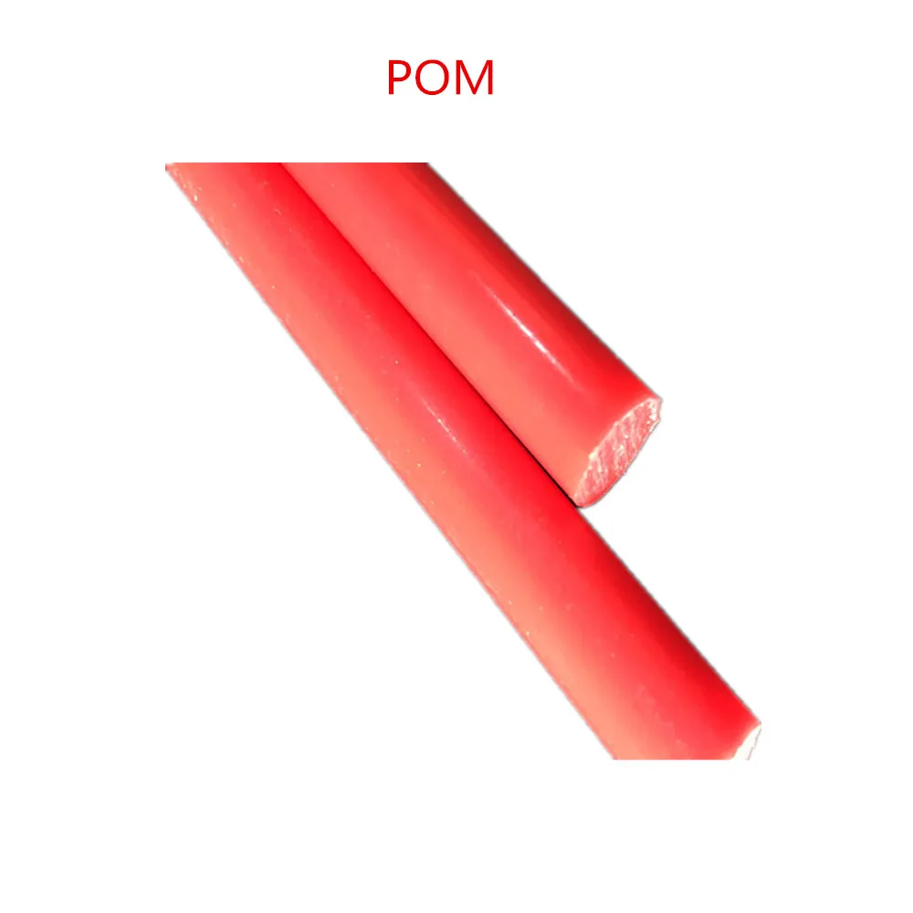 Red 1 м(отрежет до 2 шт) Красочные POM нейлоновые стержни красный синий желтый зеленый палочки Полиоксиметилен стержень - Цвет: Red