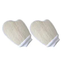 2 шт. перчатки для душа и ванной отшелушивающая моющая кожа спа Массажная щетка для чистки тела натуральная Мочалка для ванны губка и душ Loofah