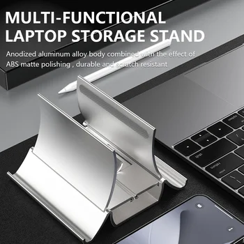 PC Stand Desktop Laptop Tablet Gravity Storage Rack Portable Space-saving Phone Bracket Vertical Laptop Stand