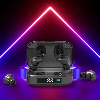 

H01 TWS Bluetooth Earphones 9D Stereo Music Headset Headphones Bluetooth 5.0 Earcups Touch LED Display 2000mAh Power Bank