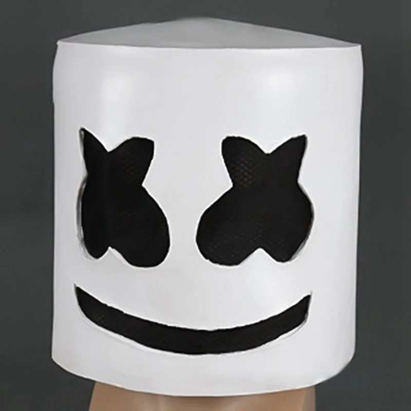 DJ Marshmallow маска модная для Хэллоуина бара музыка Cos Реквизит Маска из ЭВА взрослый Косплей Костюм шлем голова крышка маски