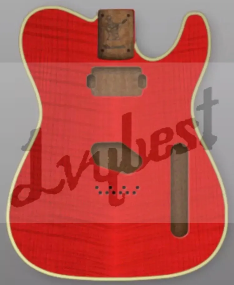 lvybest electric guitar customized body with single binding.belly cut cutstomer send us his own parts we will install here ! | Спорт и