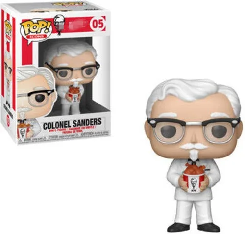 Официальный Funko поп-иконы: Colonel Sanders Виниловая фигурка Коллекционная модель игрушки с оригинальной коробкой