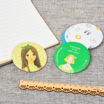 

Compact Pattern Mirror Portable Travel Mirror Small Makeup Mirror Mini Single Side Tinplate Mirror With Package Size For Women