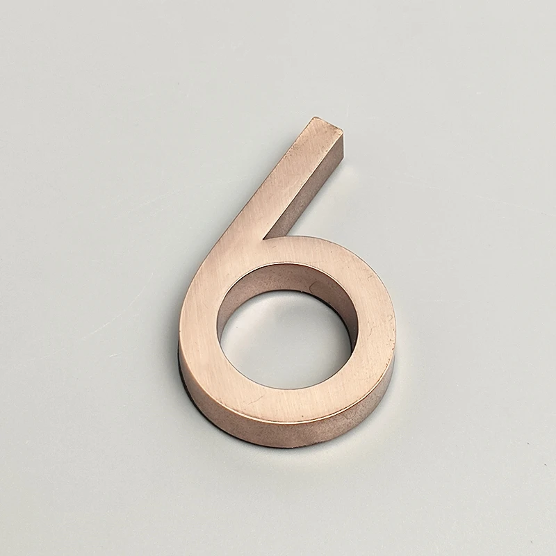 Brass 5cm Mini 3D Stereoscopic Home Door Number Stickers 0-9 Hotel House Address Brass 5cm Mini 3D Stereoscopic Home Door Number Stickers 0-9 Hotel House Address