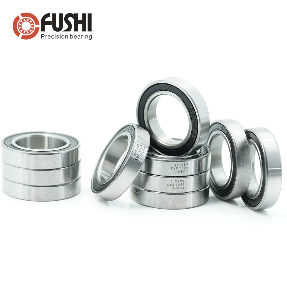 6802 2RS Подшипник 15*24*5 мм (10 шт.) ABEC 1 Метрическая тонкая секция 61802RS RS шариковые