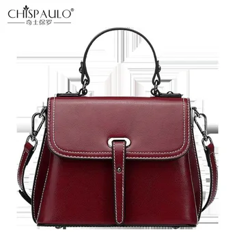 

Genuine Leather Handbag Fashion Shoulder Messenger Bag High-quality Oil wax Leather shell Bag Ladies Totes Bags Cover Women Bag