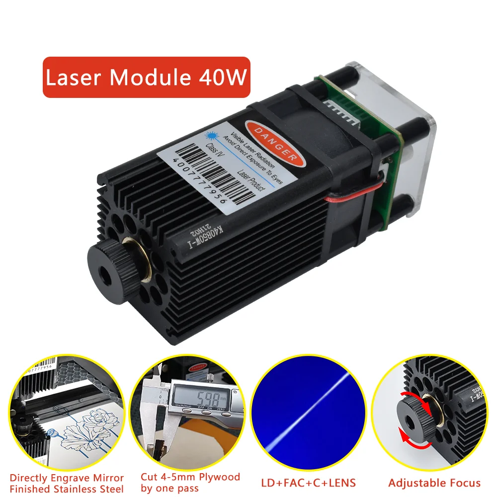 2500mW Focusing Adjustable Laser Wood Cutting Engraver Marking Head Module CNC 