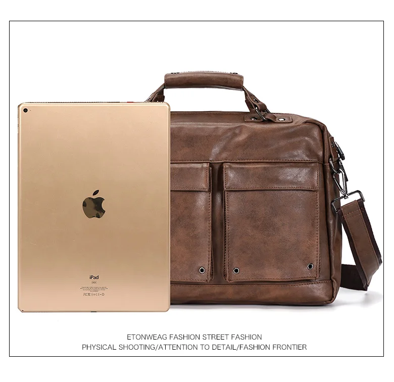 Мужская поперечная секция Повседневный винтажный портфель сумка-мессенджер сумка мужская сумка через плечо из искусственной кожи