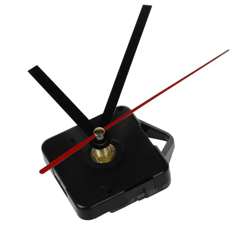 2x DIY Quartz Clock Movement Mechanism Repair Replace Kit Parts+ Black Red Hand