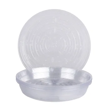 

Drip Flower pot mat Tray Round Pot Base Clear Container PET Tool Parts