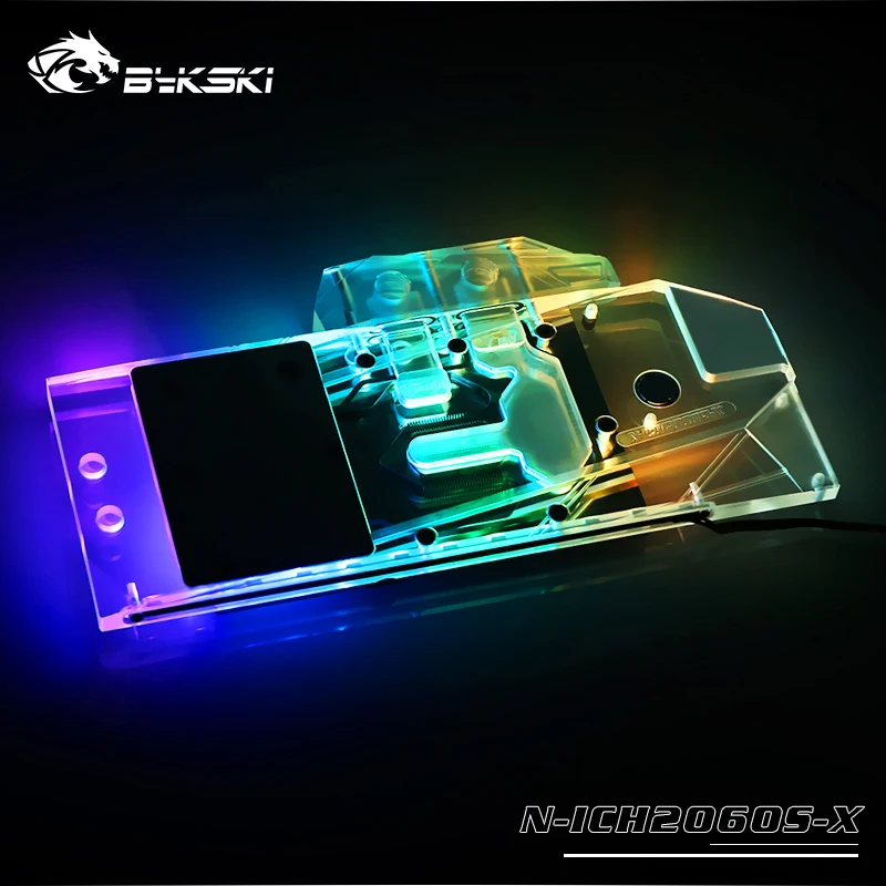 #^Special Price Bykski Water Block use for Inno3D RTX2060/1660Ti ICHILL IceDragon Super Edition/Copper Radiator Block/3PIN 5V A-RGB/4PIN 12V RGB