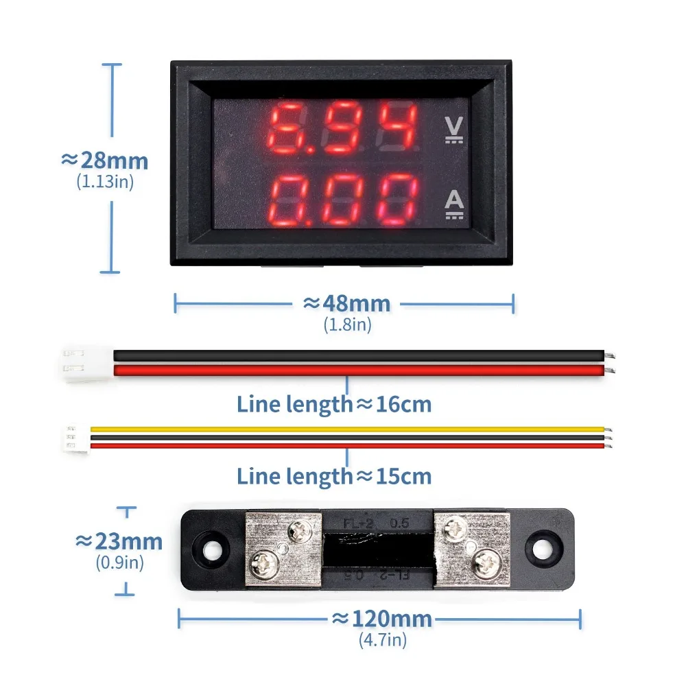 1pcs 7in1 OLED Multifuction DC 100V 10A Mini Digital Current Voltage Tester U8C6 1pcs 7in1 OLED Multifuction DC 100V 10A Mini Digital Current Voltage Tester U8C6