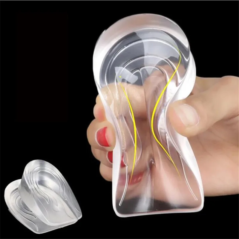 Insoles Shoe-Pad Cushion Arch-Support-Insert Foot-Care-Protector Heightening Silicone Gel