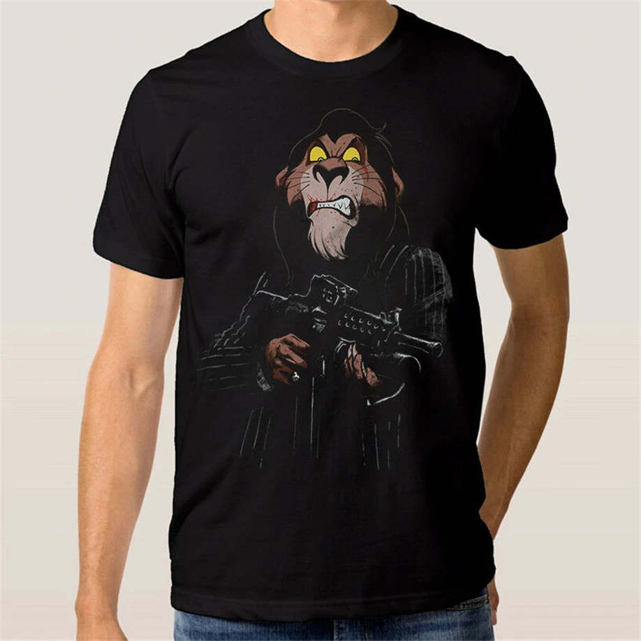 Scarface Art T-Shirt Lion King Scar Funny Tee All Sizes Customize Shirt |