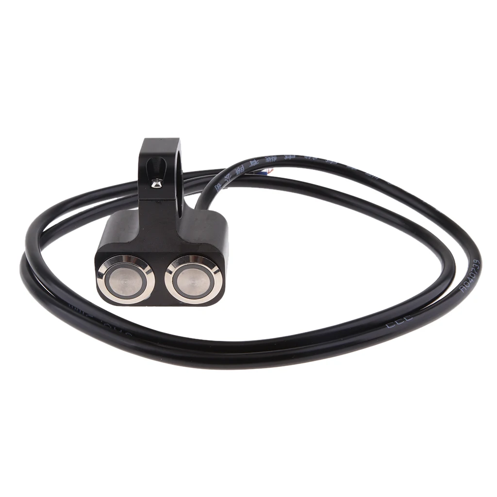 25mm Handlebar Motorbike LED Switches Horn Brake Kill Stop ON-OFF