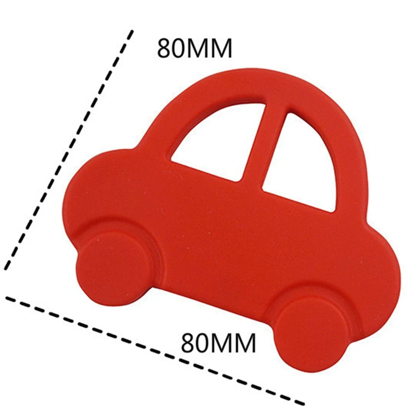 1 PCS DIY Silicone Car Teether Baby Shower Car Molar Stick Chewing Pendant Nursing Sensory Teething Pacifier Dummy Toy Gfit