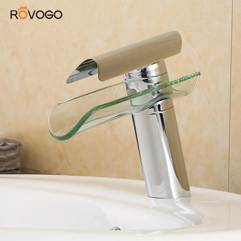Смеситель для раковины ROVOGO с хромированной отделкой кран одной ручкой и