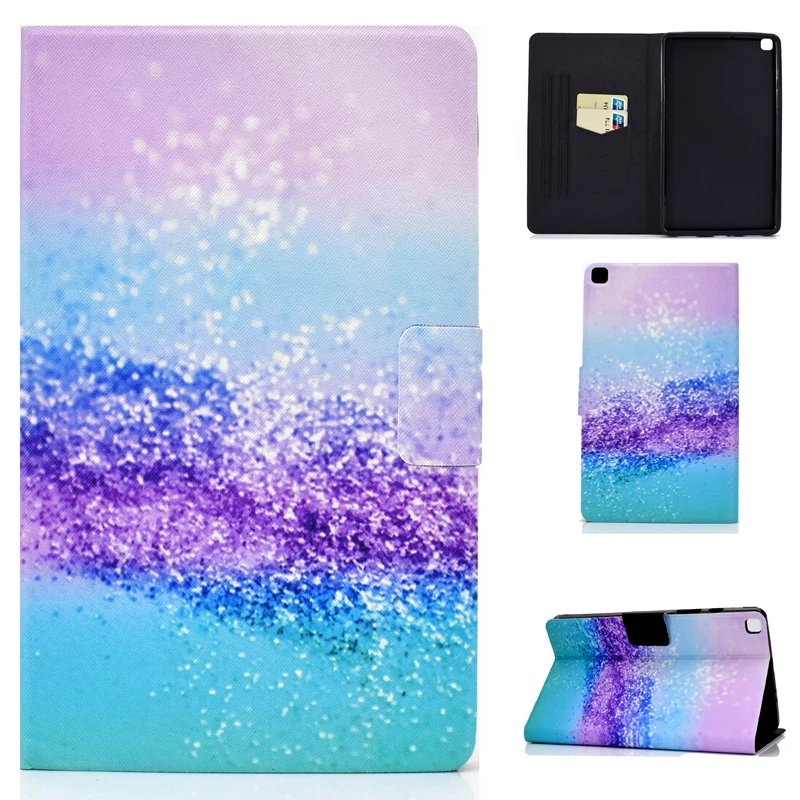 

Colorful Tablet Case For Samsung Galaxy Tab A 8.0 2019 SM-T290 SM-T295 T297 8" PU Leather folding Stand Skin Shell