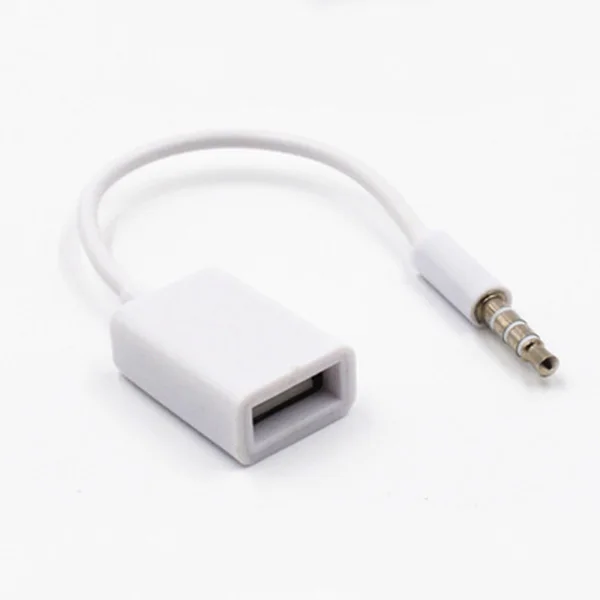 Автомобильный 3,5 мм штекер AUX аудио разъем USB Женский конвертер кабель MP3 автомобильные аксессуары GV99