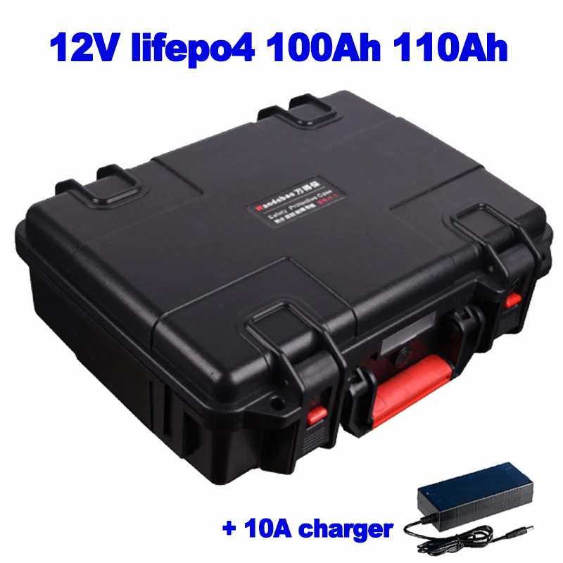 Waterproof Lithium Iron Phosphate Lifepo4 12v 100ah 110ah Battery For