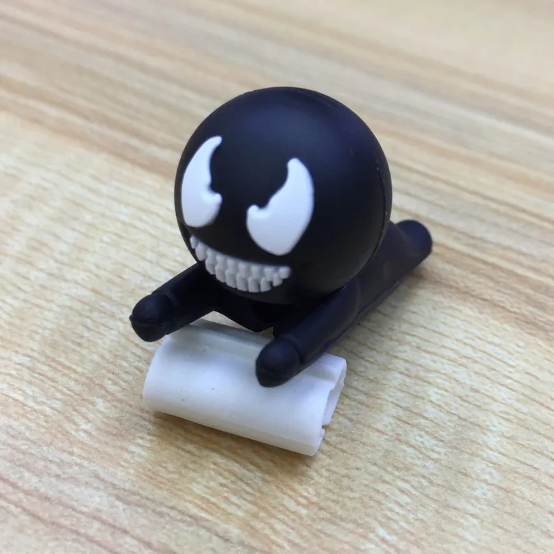 USB зарядное устройство кабель укуса для IPhone Железный человек Капитан Америка кабель укуса аксессуар для телефона, держатель кукла кабель для модели зарядное устройство протектор