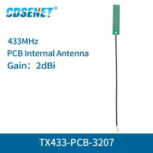 

10pc/lot PCB Antenna FPC 433MHz Omnidirectional 2dbi TX433-PCB-3207 Omnidirectional 4g Antenna