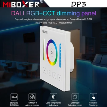 

Miboxer DP3 DALI 86 RGB CCT Dimming Panel Touch Panel Brightness Dimming Smart LED Dimmer Controller for LED Strip Mi-Light