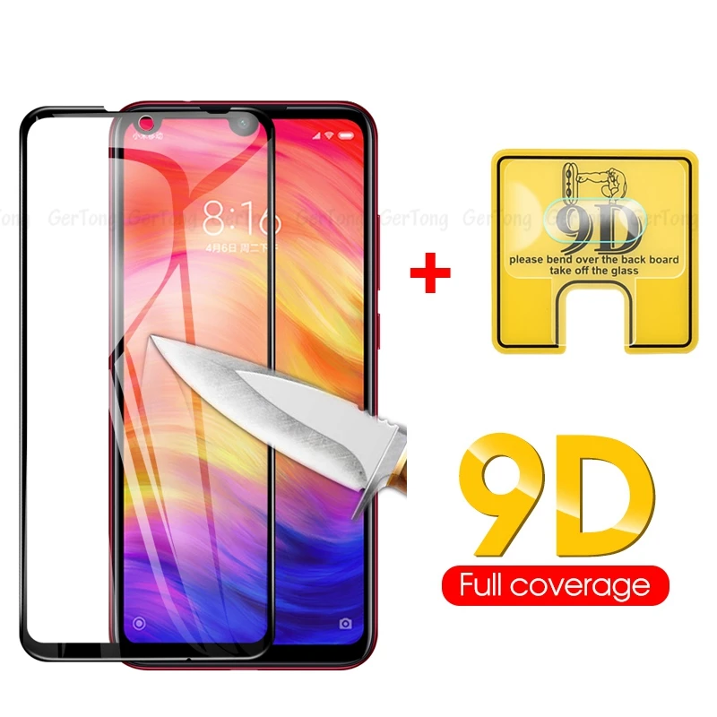 

2 in 1 9D Back Camera Lens Protector For Xiaomi Redmi Note 7 Full Cover Screen Safety Film Red mi Note 7 7Pro 7A Tempered Glass