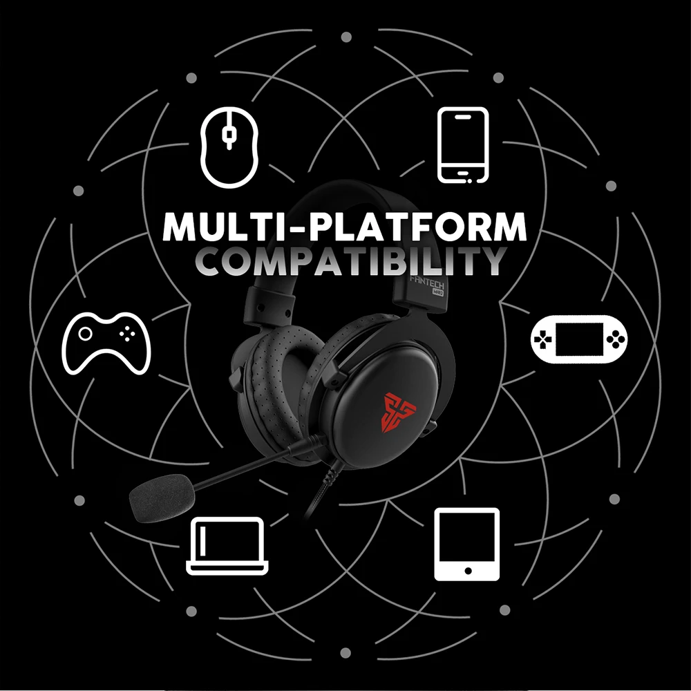 Игровые наушники FANTECH MH82 с разъемом 3 5 мм проводные ПК стерео гарнитурой