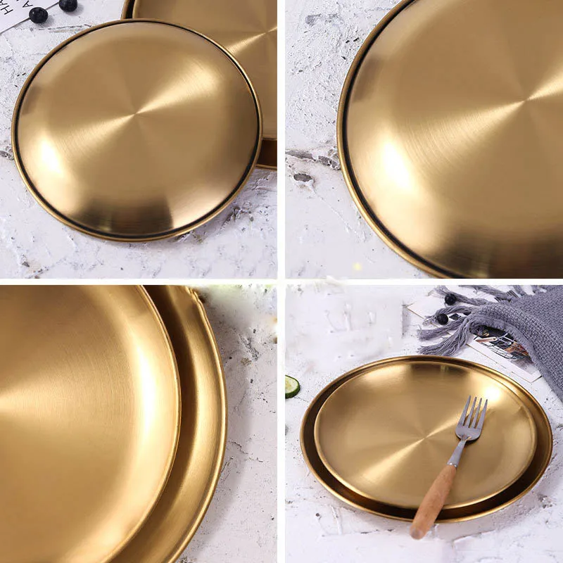stainless steel gold dish  (3)