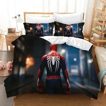 

The Avengers Bedding Set Marvel Iron Man Spiderman Duvet Covers Pillowcases Bed Linen Comforter Bedding Sets (NO Sheet)