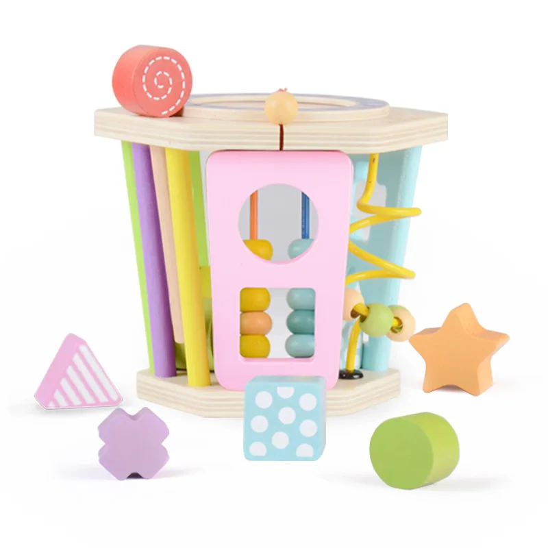 

Kidus Children Early Childhood Educational Multi-functional Building Blocks Six-Sided Shape Cognitive Drum Men And Women Baby To