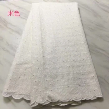 

white Swiss Voile Cotton Lace Fabric 2018 Simple African Swiss voile lace in switzerland High Quality Swiss Dry Laces