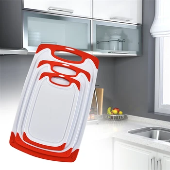 

3pcs Kitchen Chopping Blocks Beech Walnut Pizza Bread Fruit Hangable Cutting Board Durable Non-slip Kitchen Tools Accessories