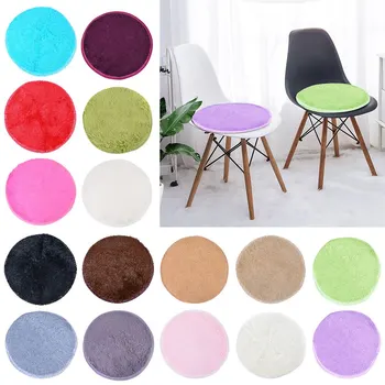 

Bedroom Floor Mats Silk Round Bedside Carpet Yoga Mat Rug Silk Hair 40X40cm Hanging Basket Computer Chair Cushion Bedside