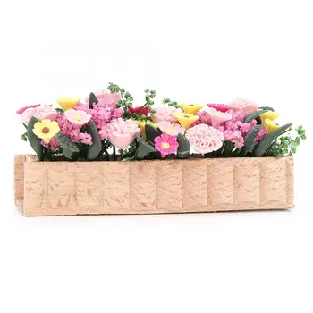 

Kitchen Food Toy 1:12 Dollhouse Flower Decoration Accessories Mini Children Artificial Flower Toy Simulation Artificial Flower