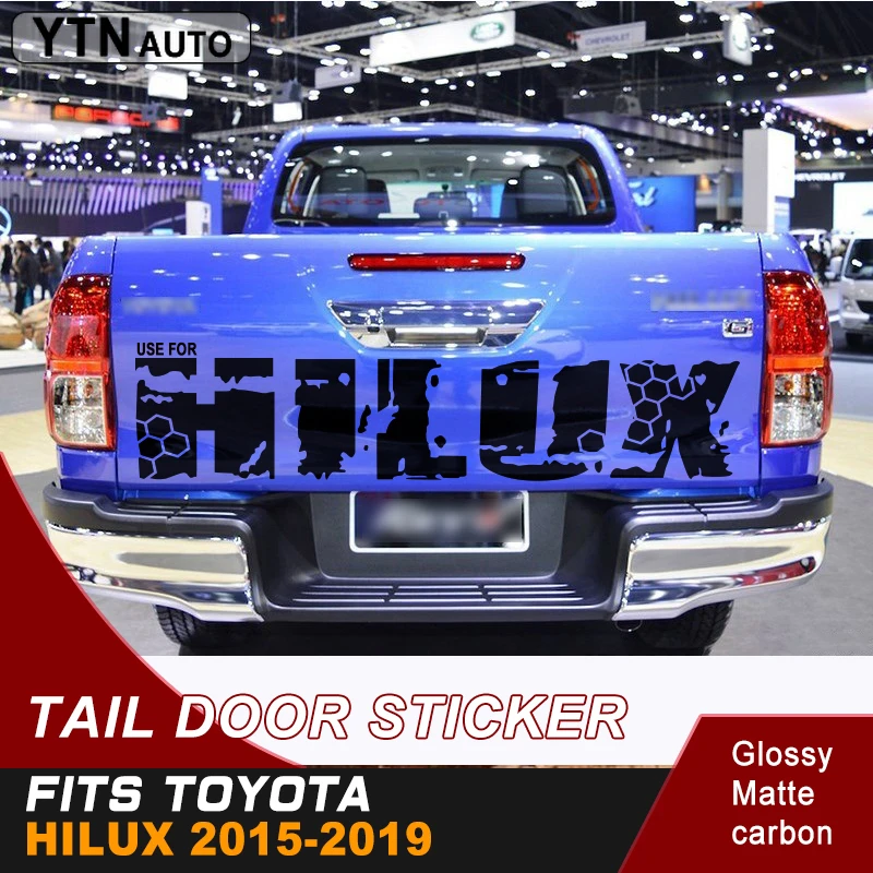 Подходит для TOYOTA HILUX revo или vigo 2015 2016 2017 2018 2019 автомобильные наклейки задние двери