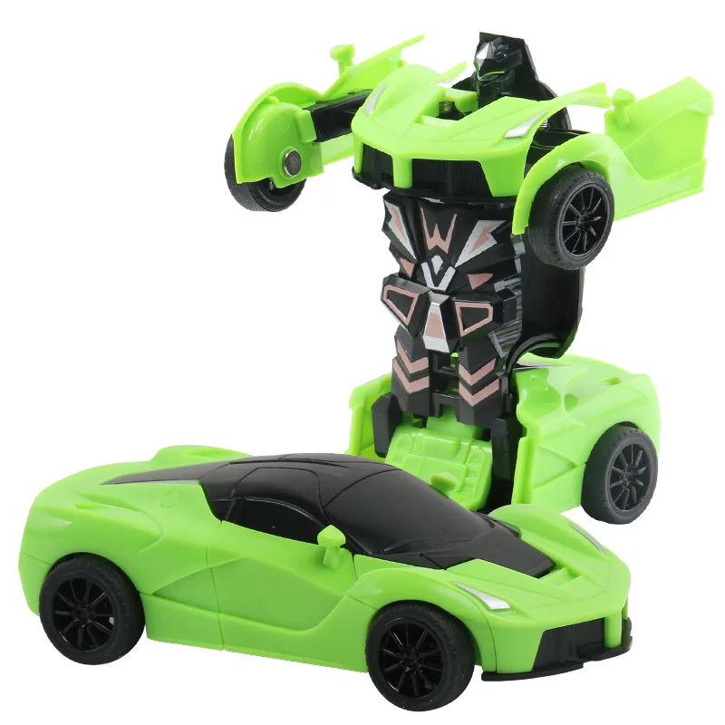 

New Transform Robot Toy Car For Children Vehicle Toys For Kids Laferrari Model One-button Deformation Back-up Transform Robots